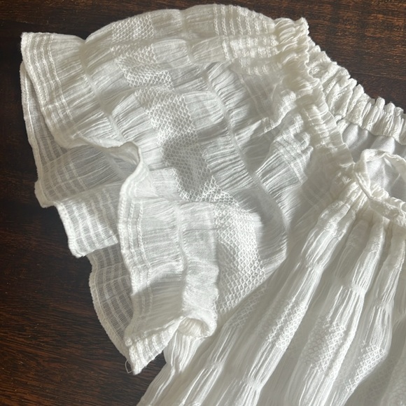 Max Studio White Tiered Mini Sundress - Picture 6 of 6